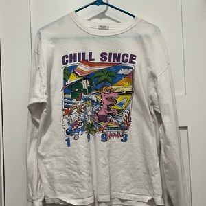 Brandy white long sleeve